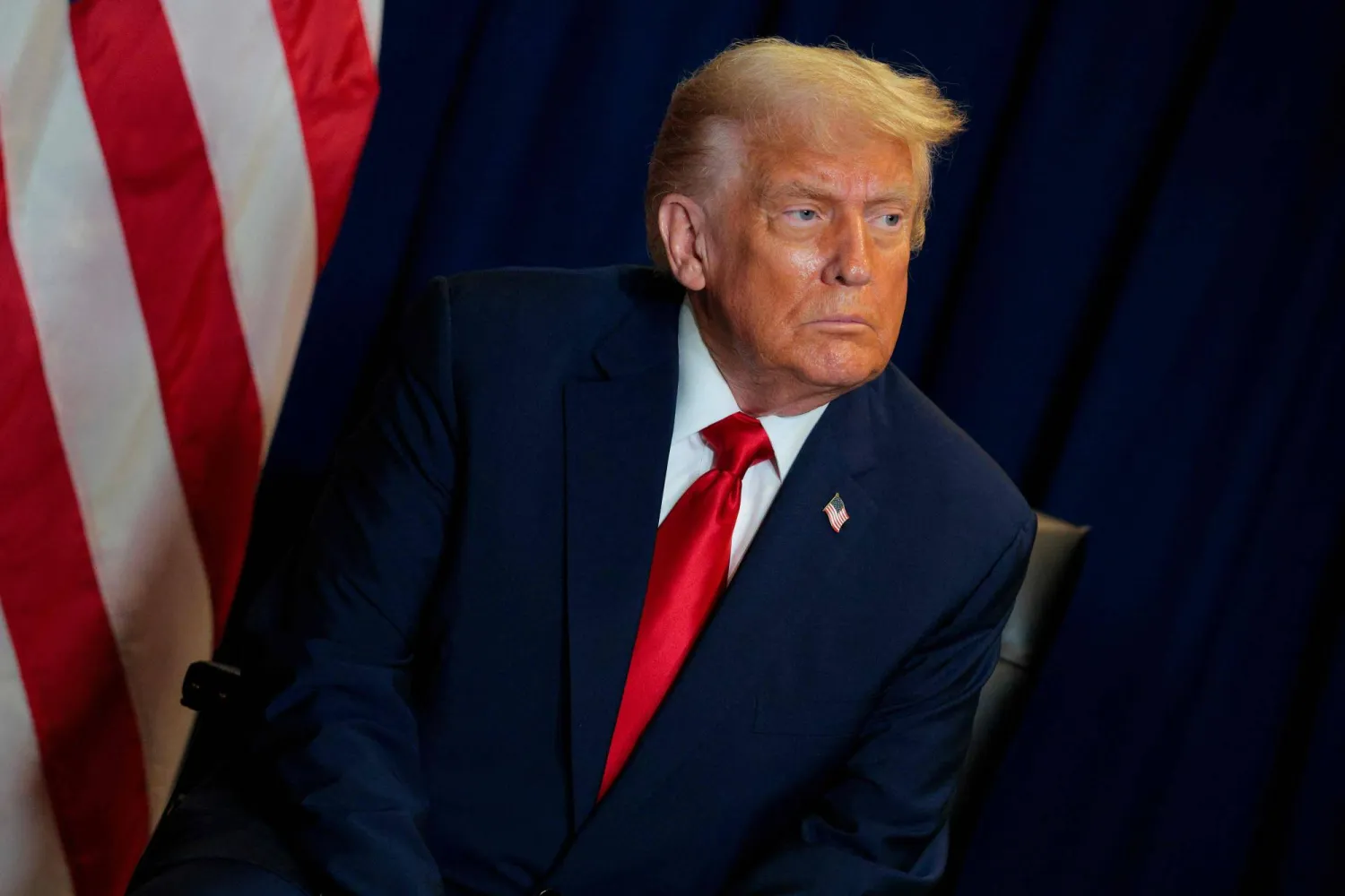 US President Donald Trump looks on during a meeting at the 80th session of the UN’s General Assembly (UNGA) at the United Nations headquarters on September 23, 2025 in New York City.(Getty Images/AFP) 