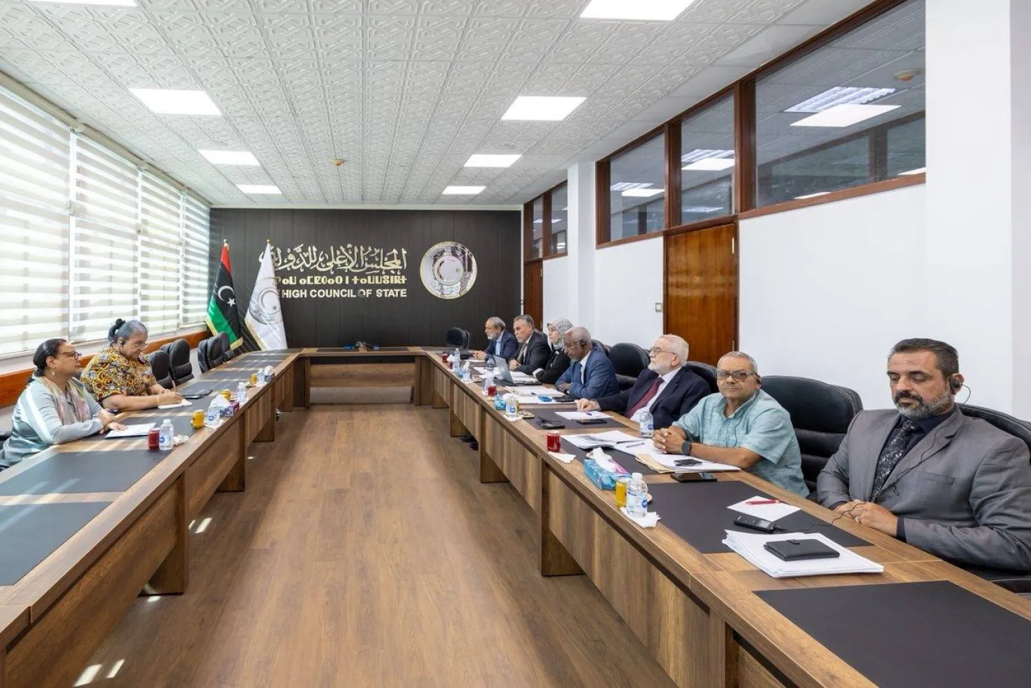 اجتماع تيتيه مع لجنة «خريطة الطريق» بالمجلس الأعلى للدولة (البعثة الأممية)