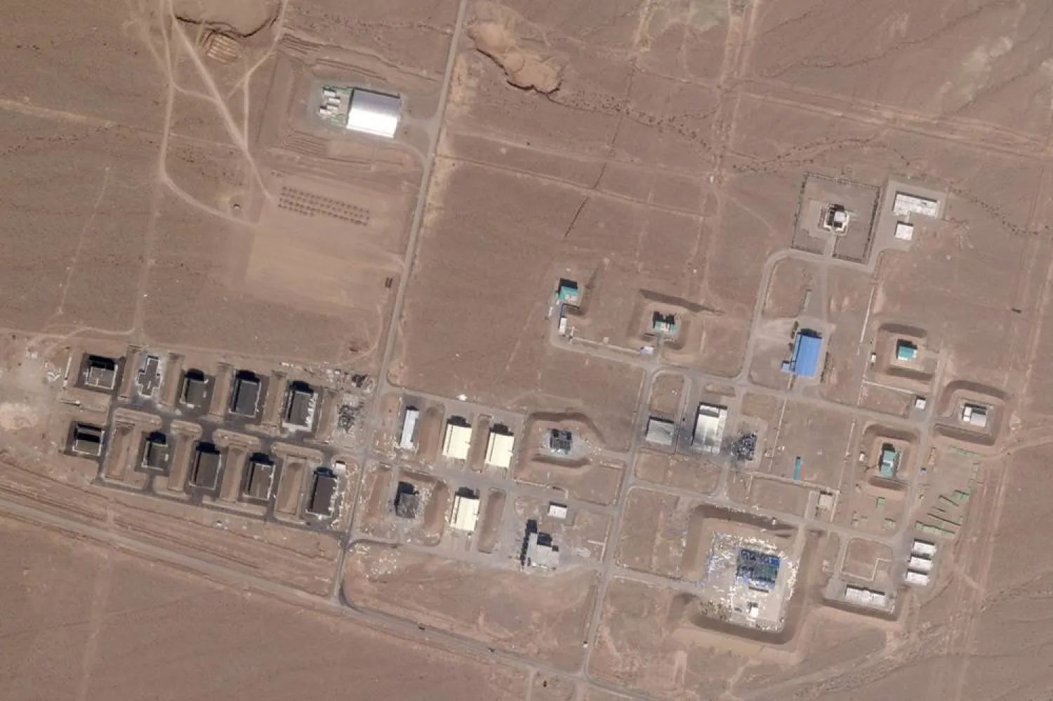  This satellite photo provided by Planet Labs PBC shows Iran's Shahroud solid propellant plant outside of Shahroud, Iran, after an Israeli attack on June 25, 2025. (Planet Labs PBC via AP) 