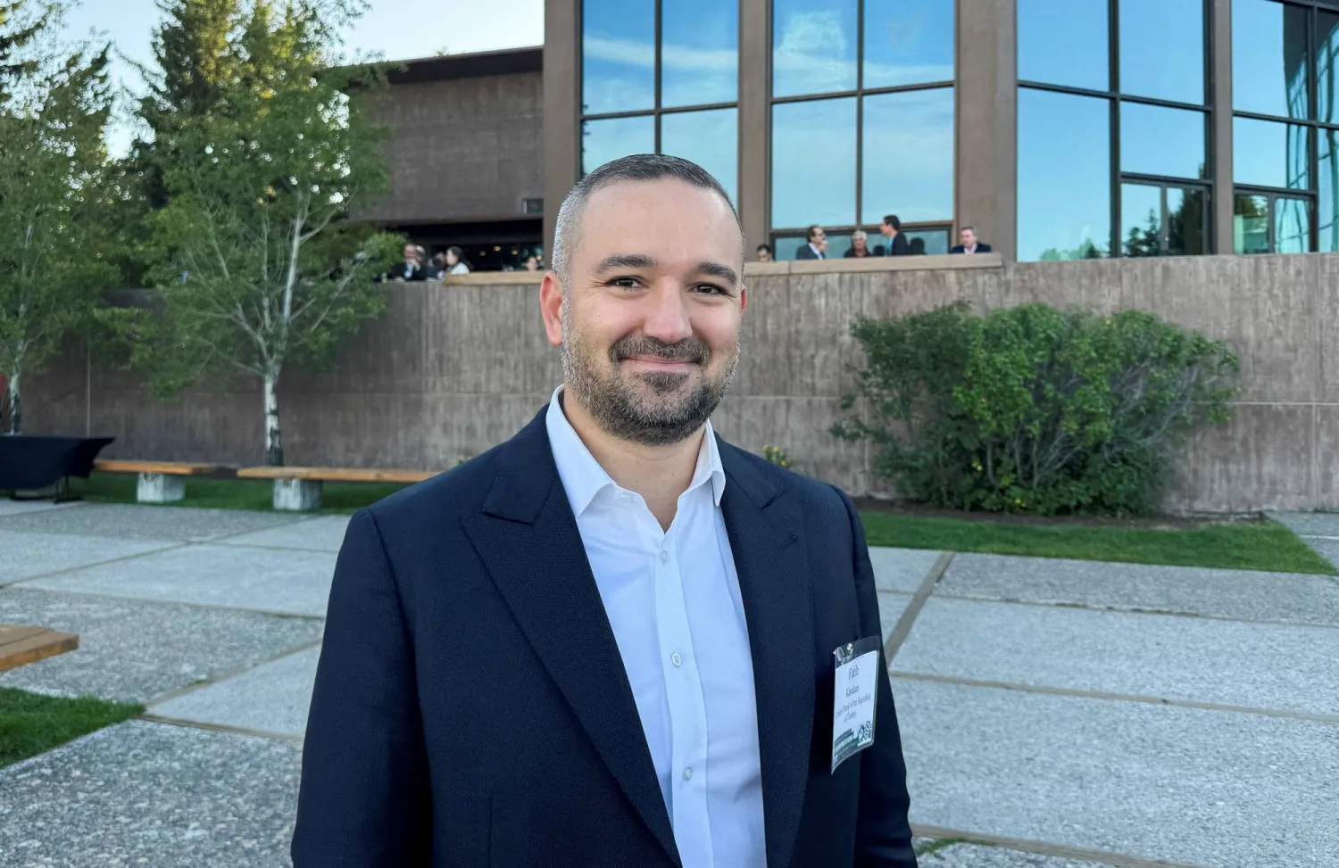 محافظ البنك المركزي التركي خلال مشاركته في اجتماعات مؤتمر جاكسون هول (أرشيفية - رويترز)