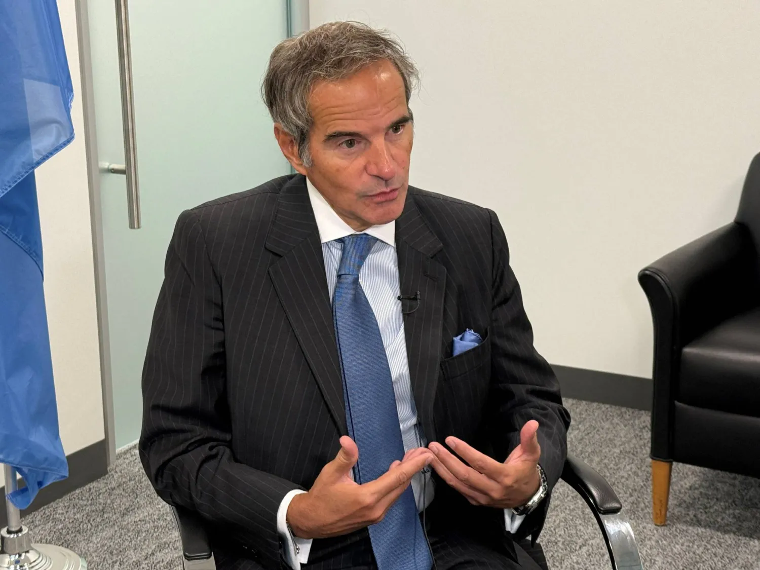 رافائيل غروسي المدير العام للوكالة الدولية للطاقة الذرية (أ. ف. ب)