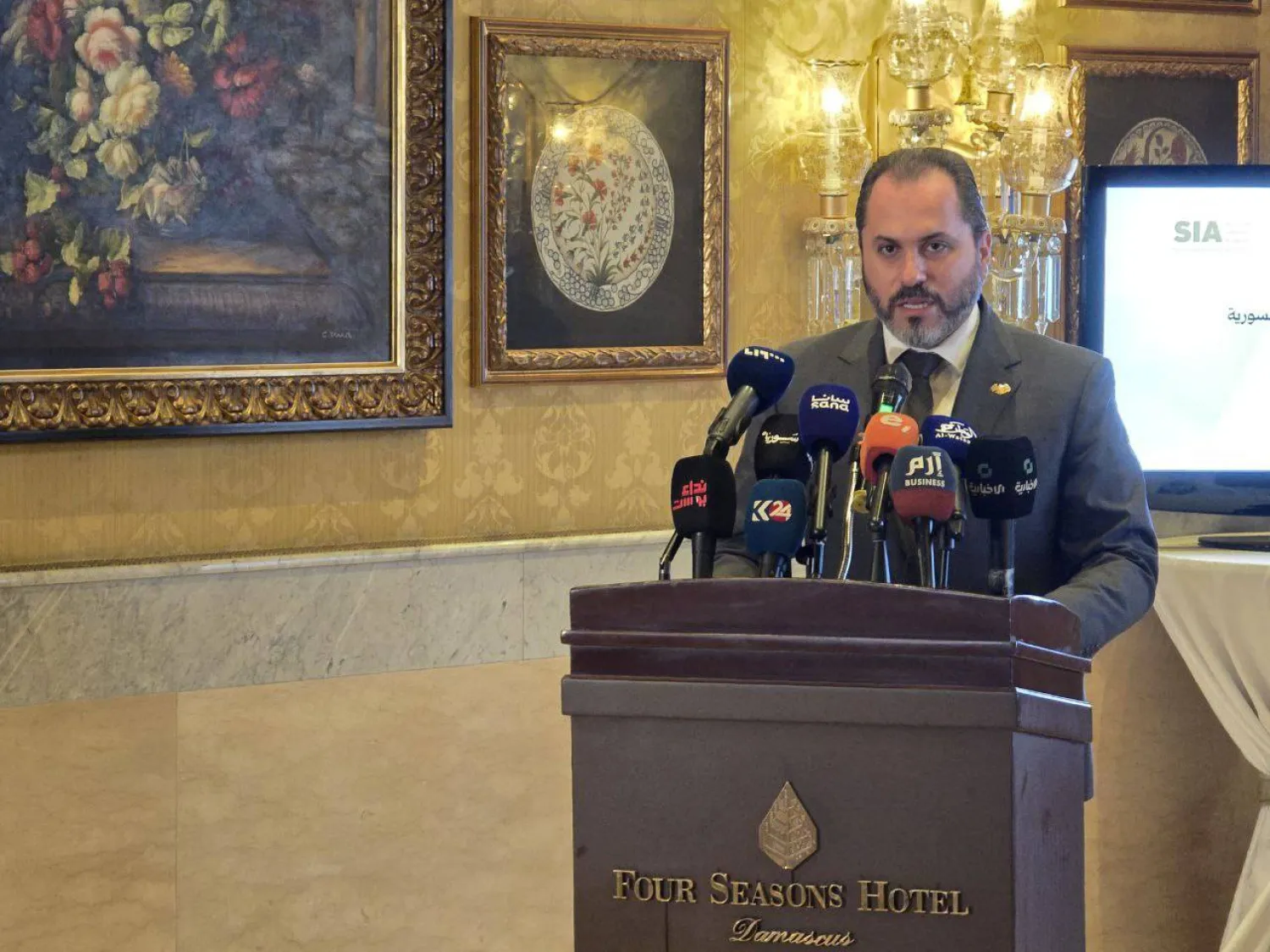 وزير السياحة السوري مازن الصالحاني (وزارة السياحة السورية عبر «تلغرام»)