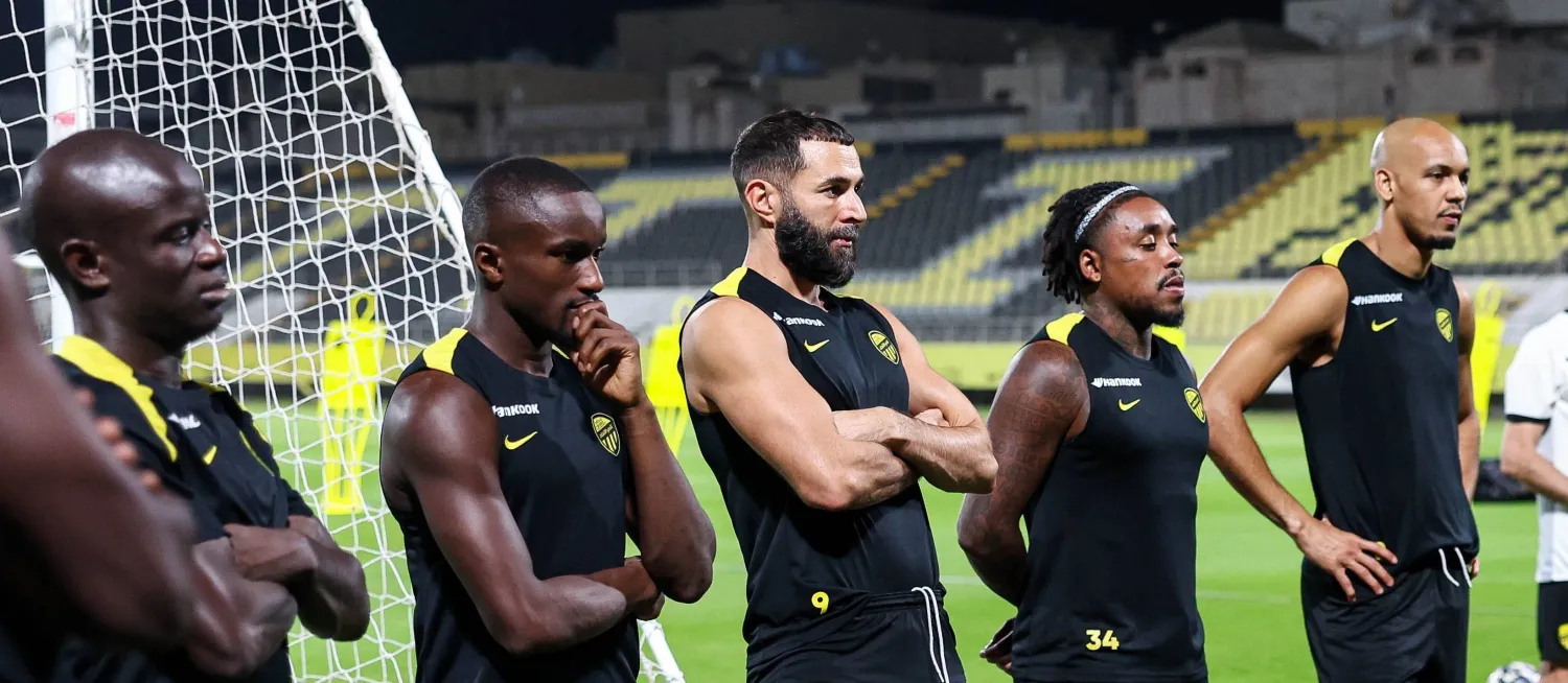 بنزيمة في آخر تدريباته مع الاتحاد (موقع النادي)