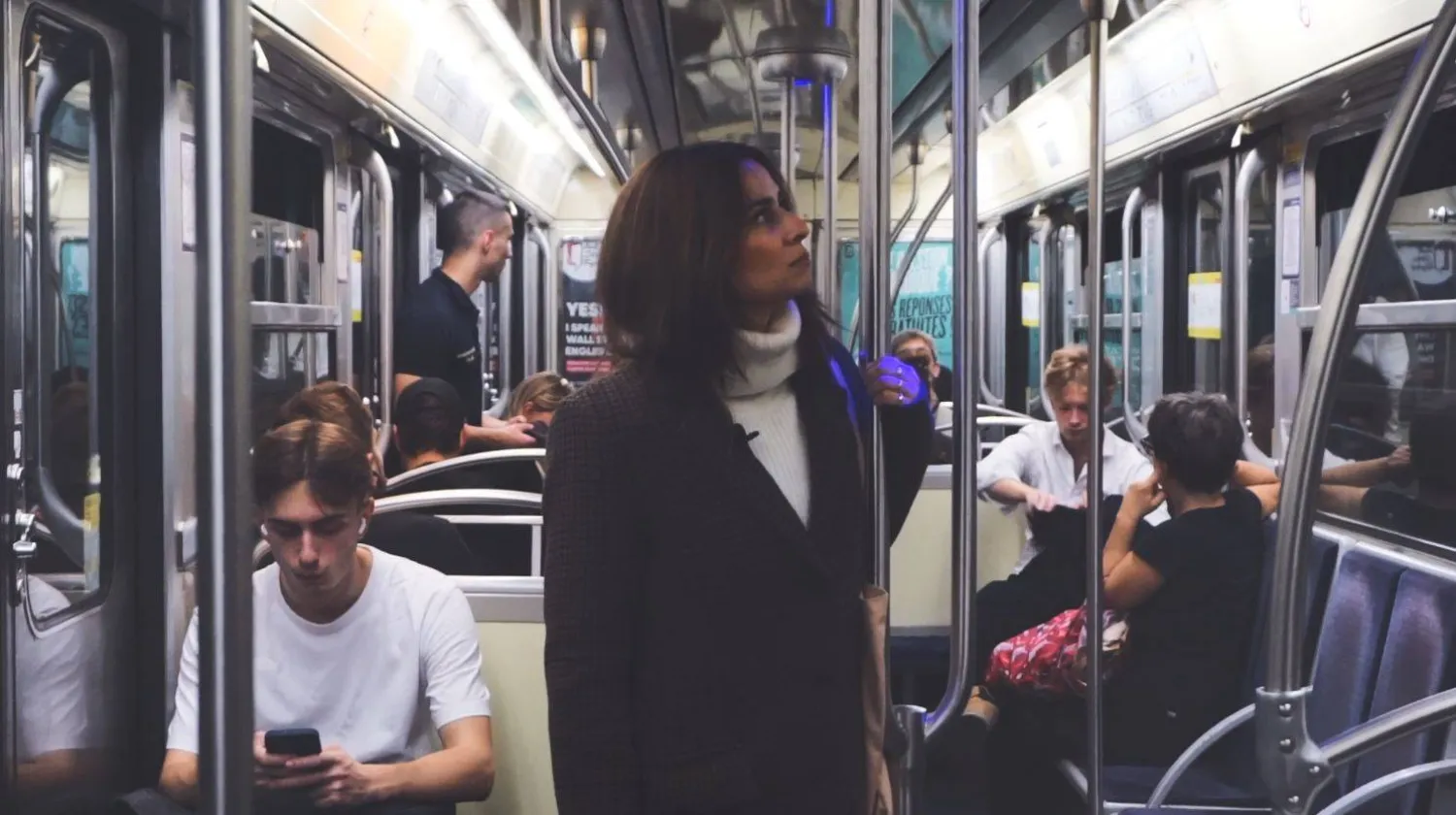 مشهد من فيلم غصة (مخرجة الفيلم)