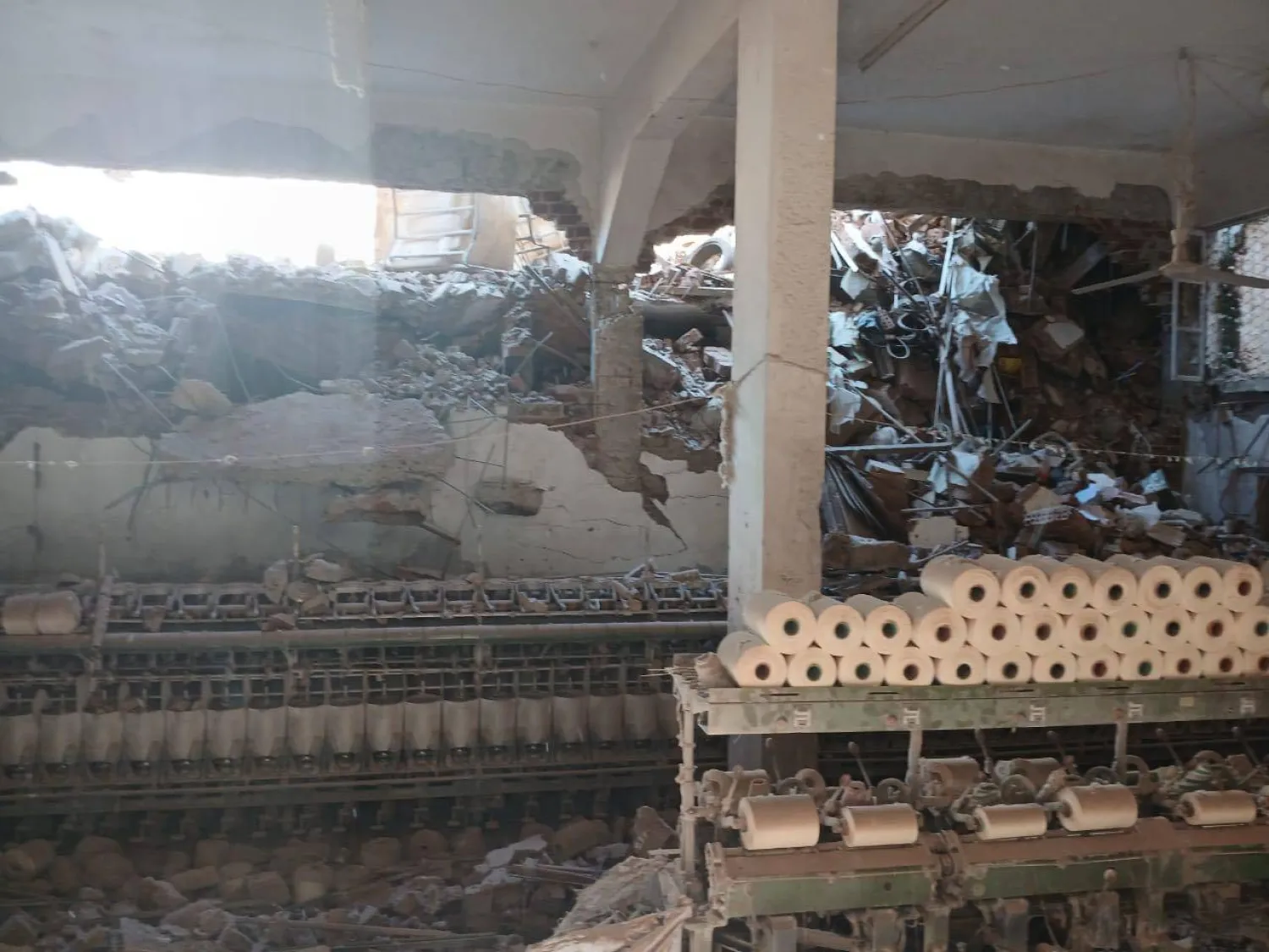 جانب من آثار الحادث (محافظة الغربية)