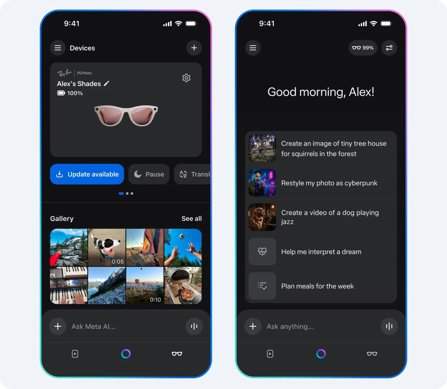 ميزة «Vibes» تتيح للمستخدم إنشاء مقاطع فيديو قصيرة بالاعتماد على الذكاء الاصطناعي وتحريرها بسهولة (ميتا)