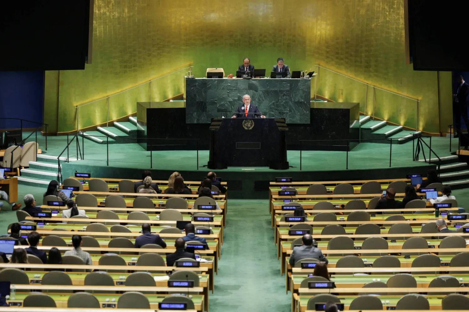 Facing Global Isolation at UN, Netanyahu Rejects Palestinian Statehood