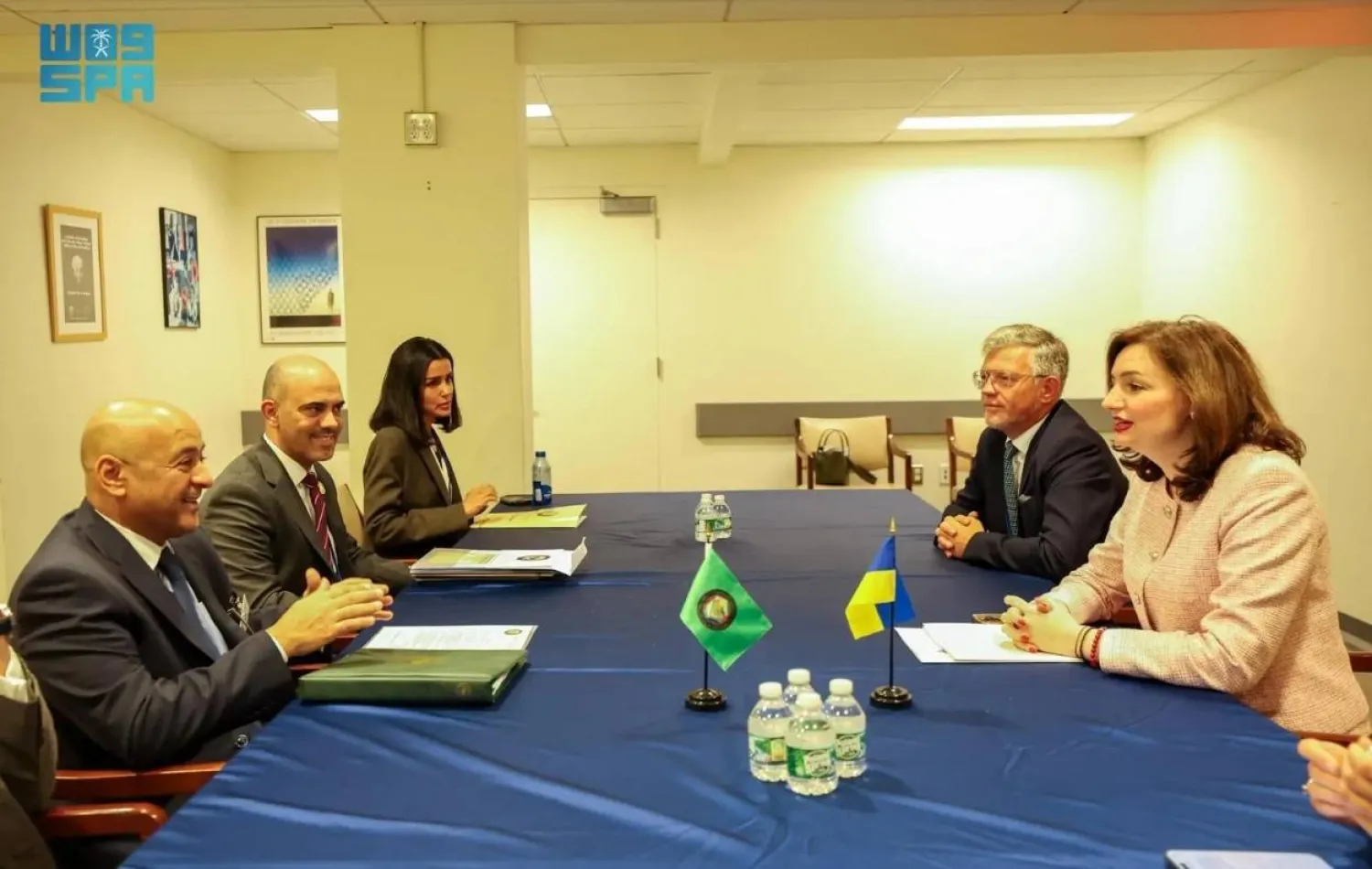 GCC Secretary-General Jasem Albudaiwi has met with Ukraine’s Deputy Foreign Minister Mariana Betsa in New York. SPA