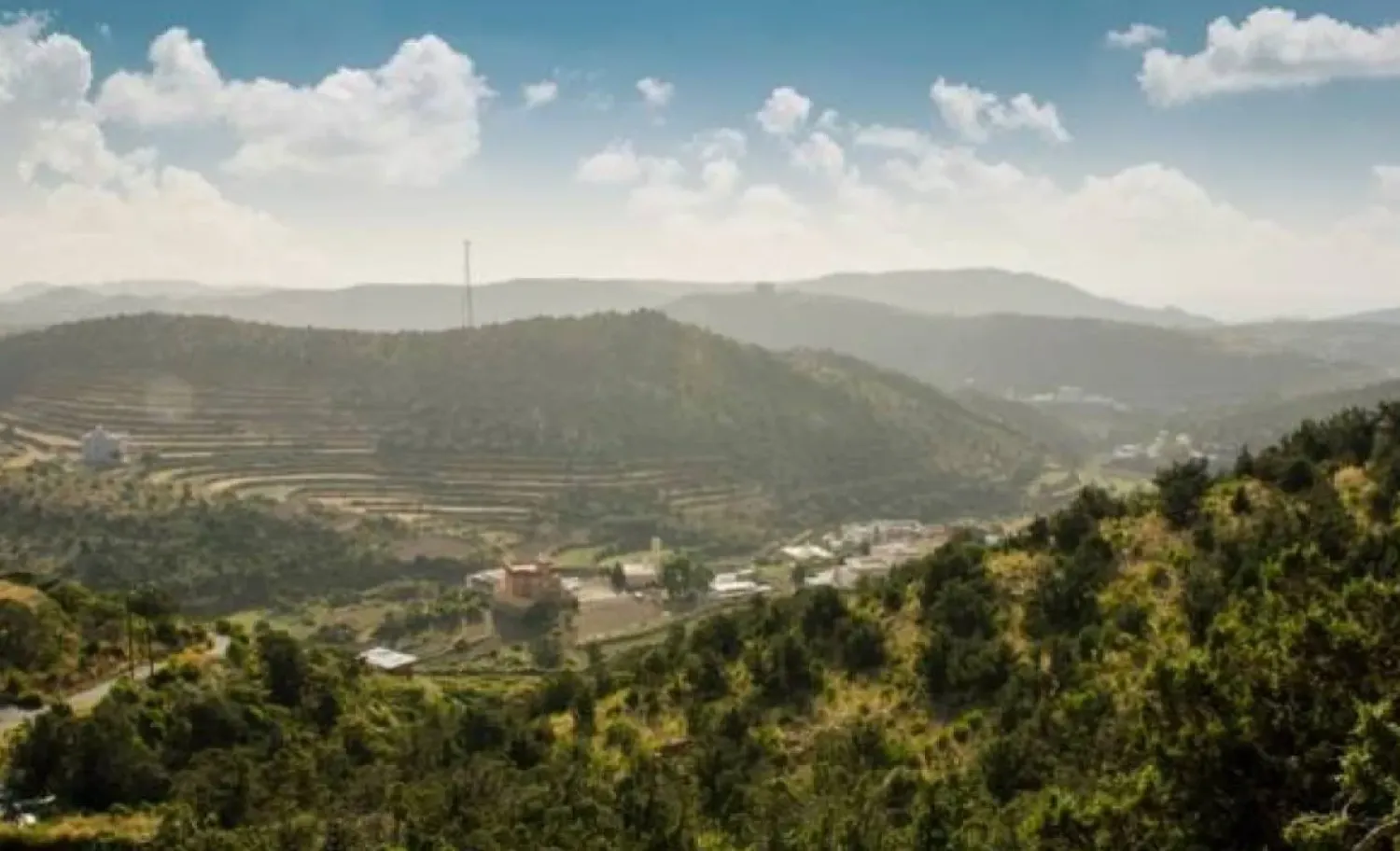 One of the mountainous areas located in the south of the Kingdom of Saudi Arabia (Asharq Al-Awsat)
