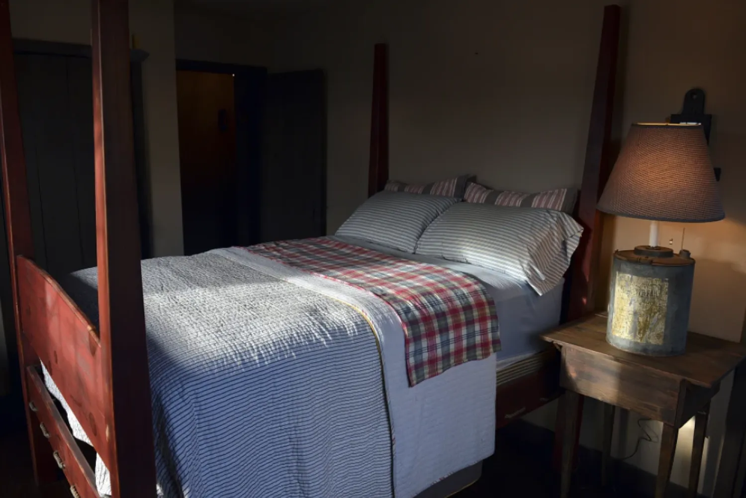 A shaft of light shines into a bedroom in Belle, W.Va., on Nov. 11, 2013. (Craig Cunningham/The Daily Mail via AP, File)

