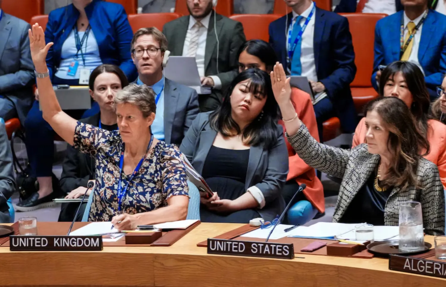 Members of the UN Security Council vote against a resolution that would permanently lift UN sanctions on Iran at the UN headquarters in New York City, US, September 19, 2025. REUTERS/Eduardo Munoz/File photo