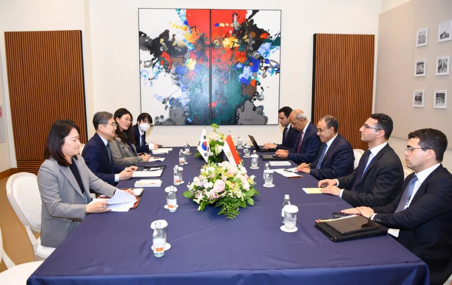 بدر عبد العاطي خلال محادثات مع رئيس مجلس الأمن (الخارجية المصرية)