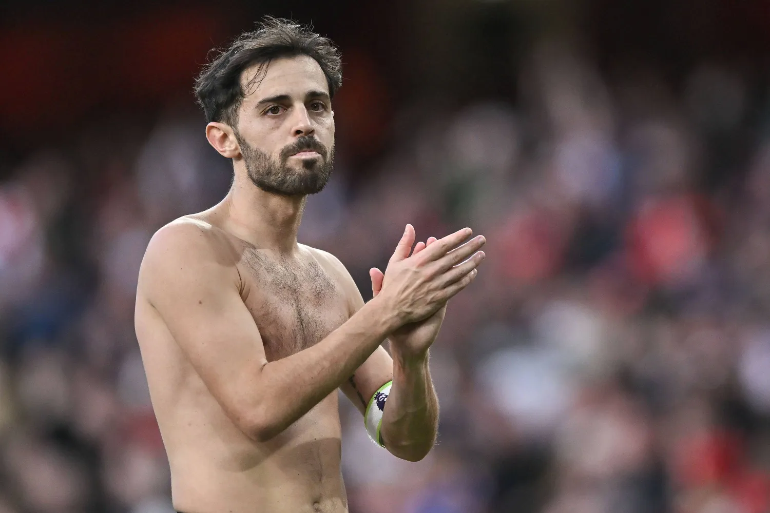 البرتغالي برناردو سيلفا نجم مان سيتي (إ.ب.أ)