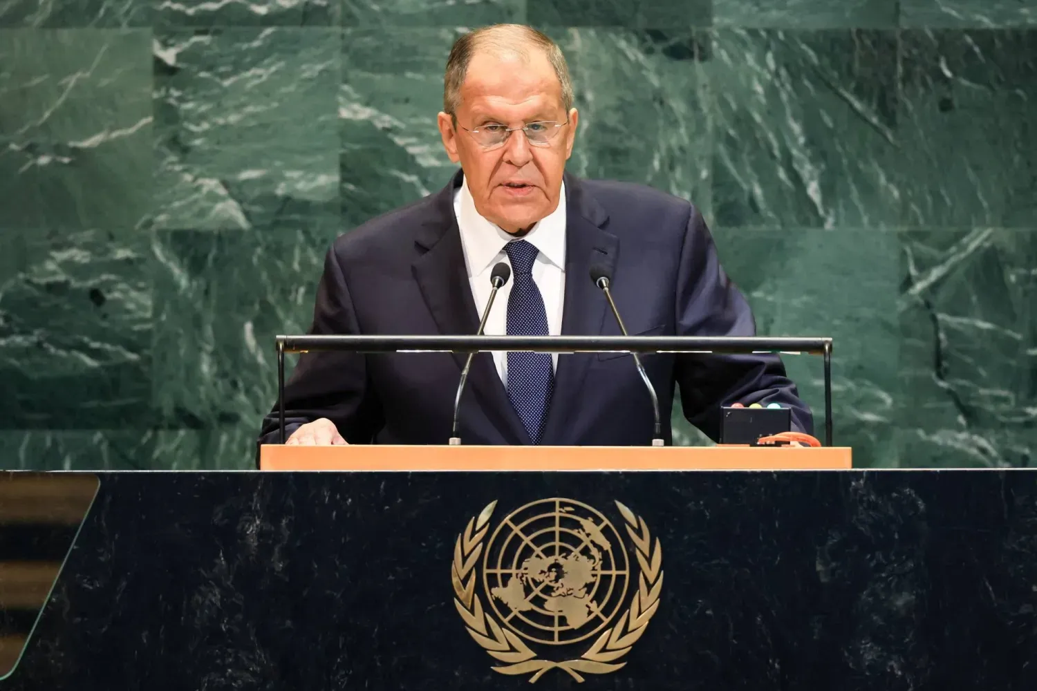 Rusya Dışişleri Bakanı Sergey Lavrov, New York'ta BM Genel Kurulu'na hitap ediyor (Reuters)
