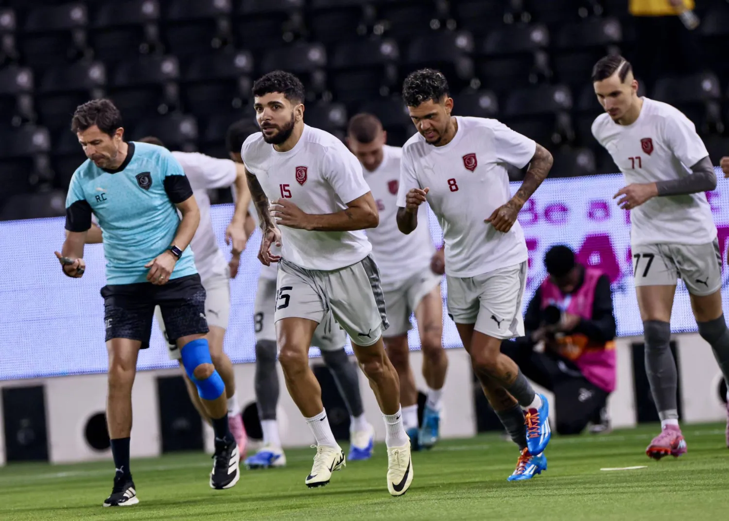 جانب من تحضيرات الدحيل القطري لمواجهة الأهلي (نادي الدحيل)