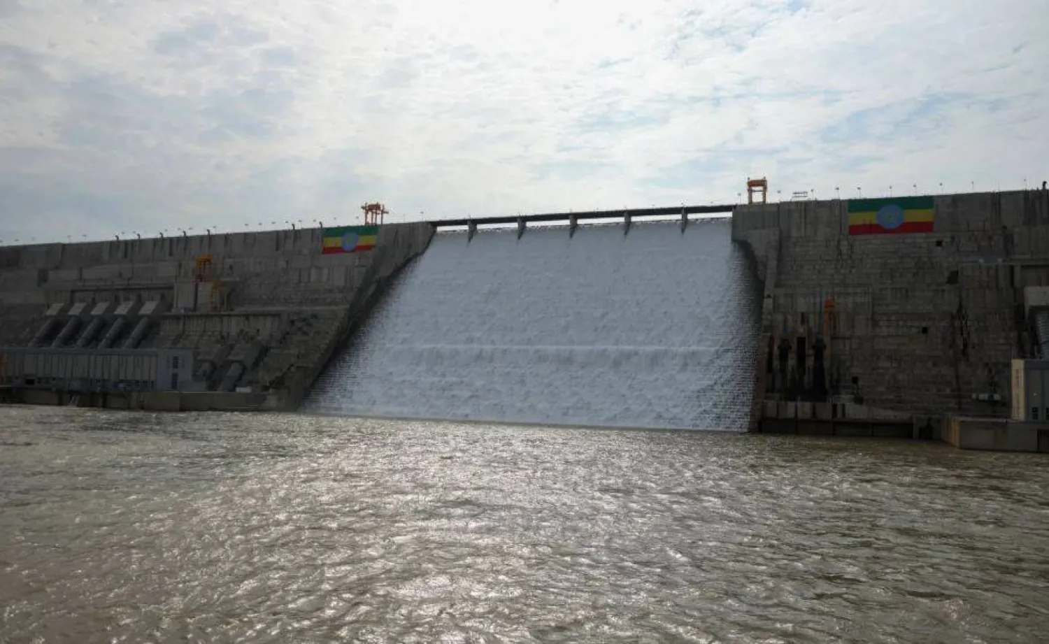 سد النهضة الإثيوبي بعد تدشينه رسمياً (إ.ب.أ)