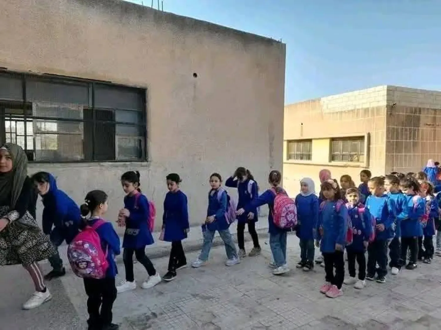 مدارس مسيحية تخضع لسلطة الإدارة الذاتية الكردية شمال شرقي سوريا (مواقع تواصل)