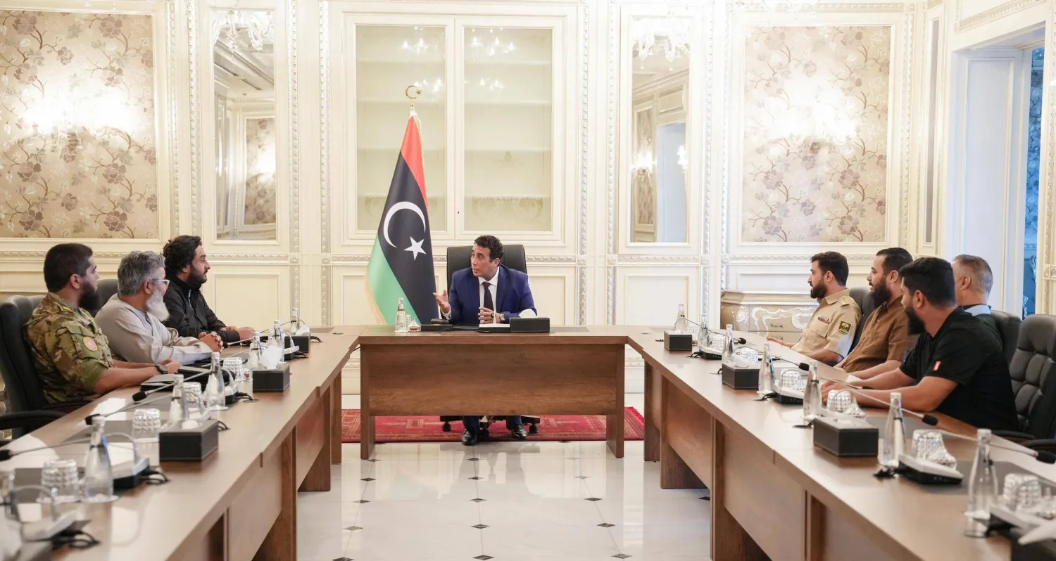 اجتماع المنفي مع اللجنة المشرفة على تنفيذ وقف إطلاق النار في ليبيا (المجلس الرئاسي)