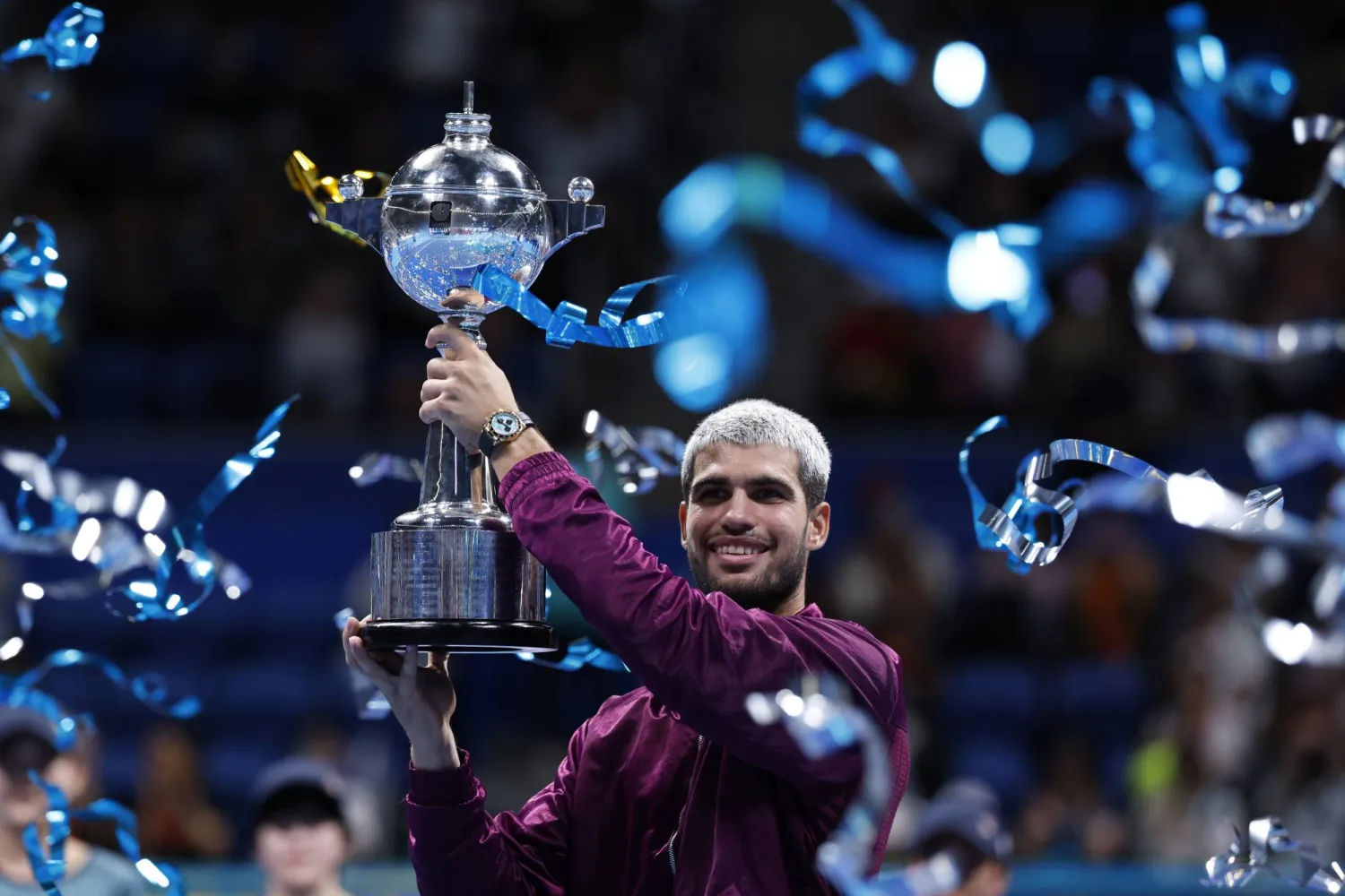 ألكاراس تعرض لإصابة بكاحله الأيسر في مباراته الافتتاحية بدورة طوكيو (إ.ب.أ)