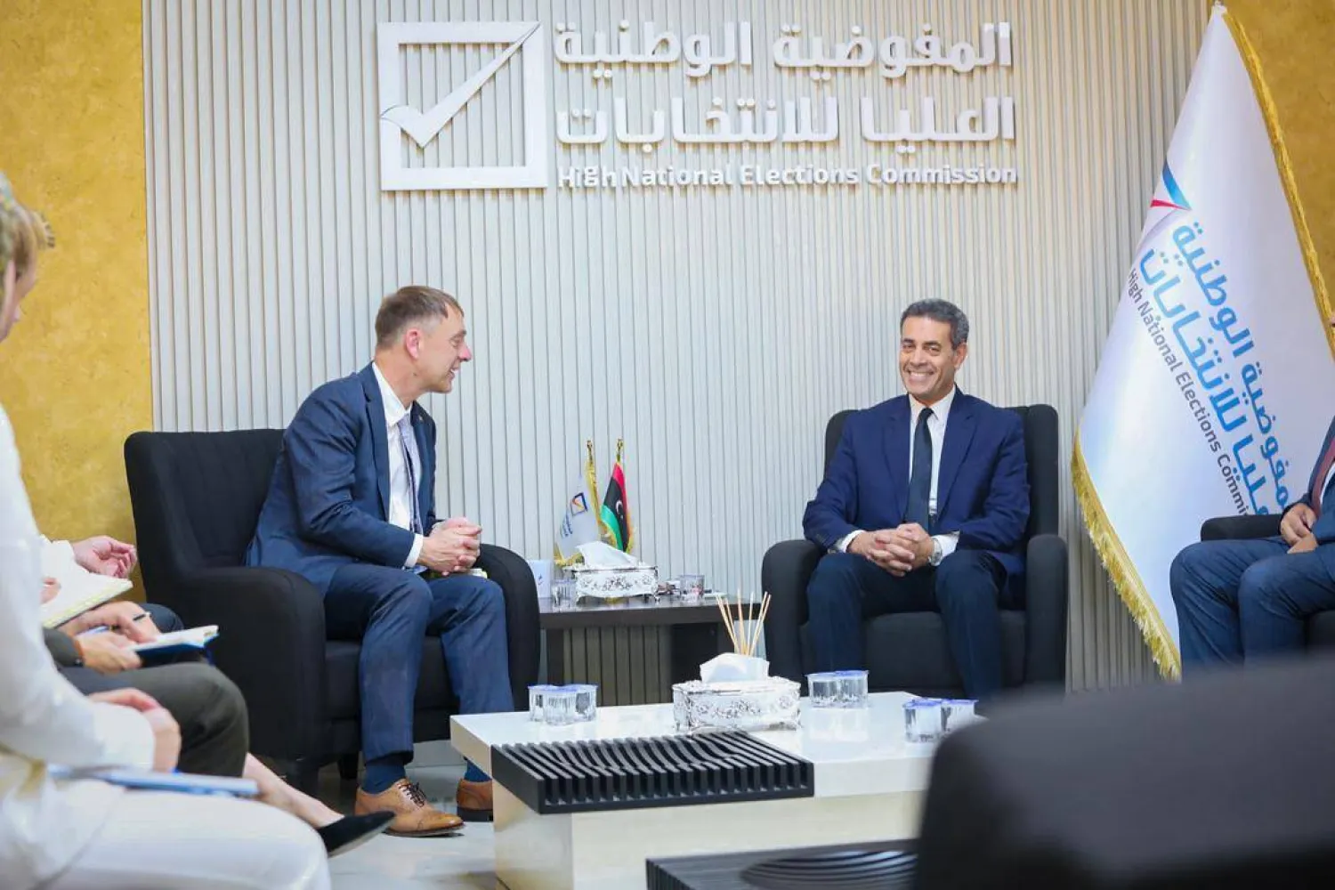 السايح يستعرض «نجاح» المفوضية في تنفيذ انتخابات المجموعتين الأولى والثانية (المفوضية العليا في ليبيا)