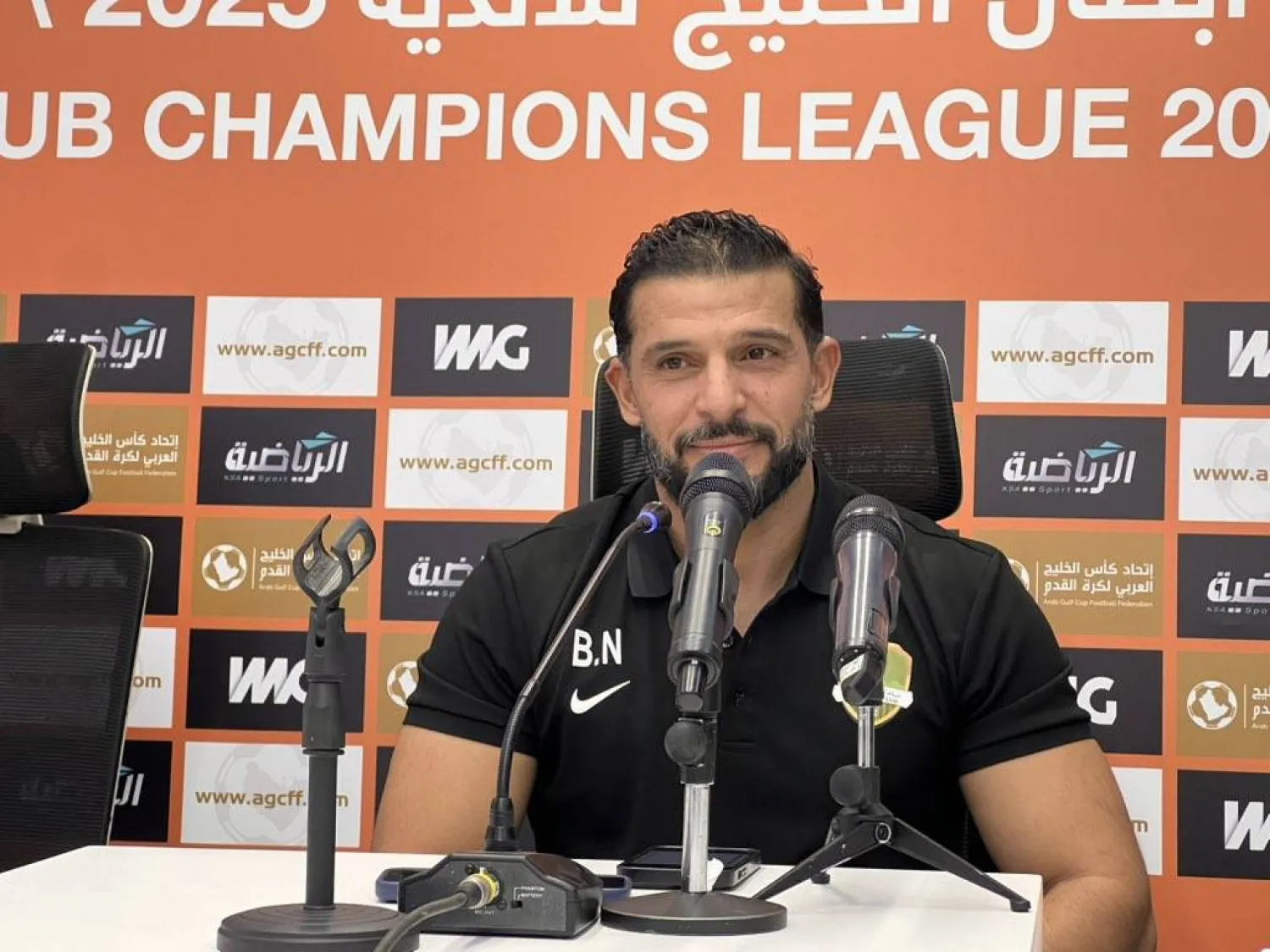 ناصيف البياوي مدرب النهضة العماني (الشرق الأوسط) 