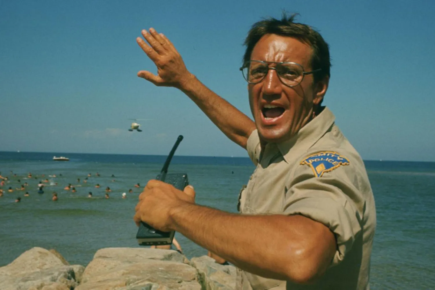1976'da üç dalda Oscar kazanan Jaws'ın başrolünde, polis şefi Martin Brody'yi canlandıran Roy Scheider yer alıyor (Universal Pictures)