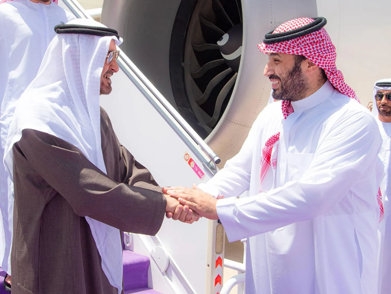 Suudi Arabistan Veliaht Prensi, Riyad'da BAE Devlet Başkanı'nı ile bir araya geldi