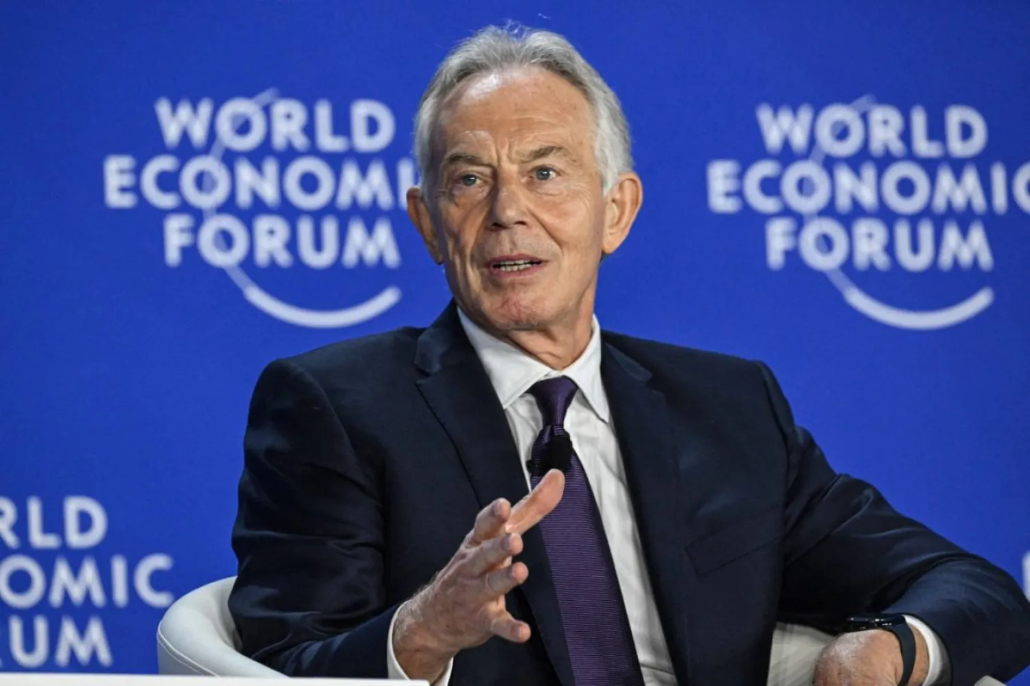 Trump, “Blair'in Barış Konseyi'ne katılmak istediğini” söyledi ve Blair'i “çok iyi ve nazik bir adam” olarak nitelendirdi. (AFP)