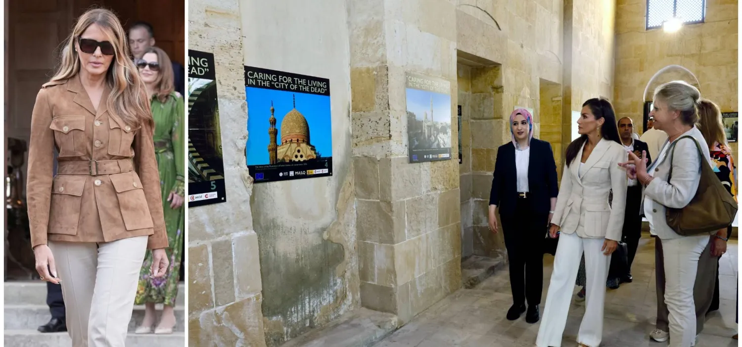 مناسبتان رسميتان… أهداف وألوان مختلفة… والجاكيت واحد (إ.ب.أ +رويترز)