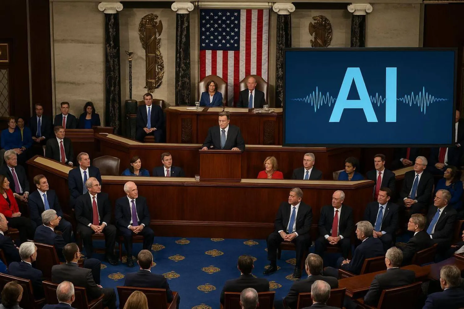 الذكاء الاصطناعي دقق نصوص الخطابات في الكونغرس الأميركي