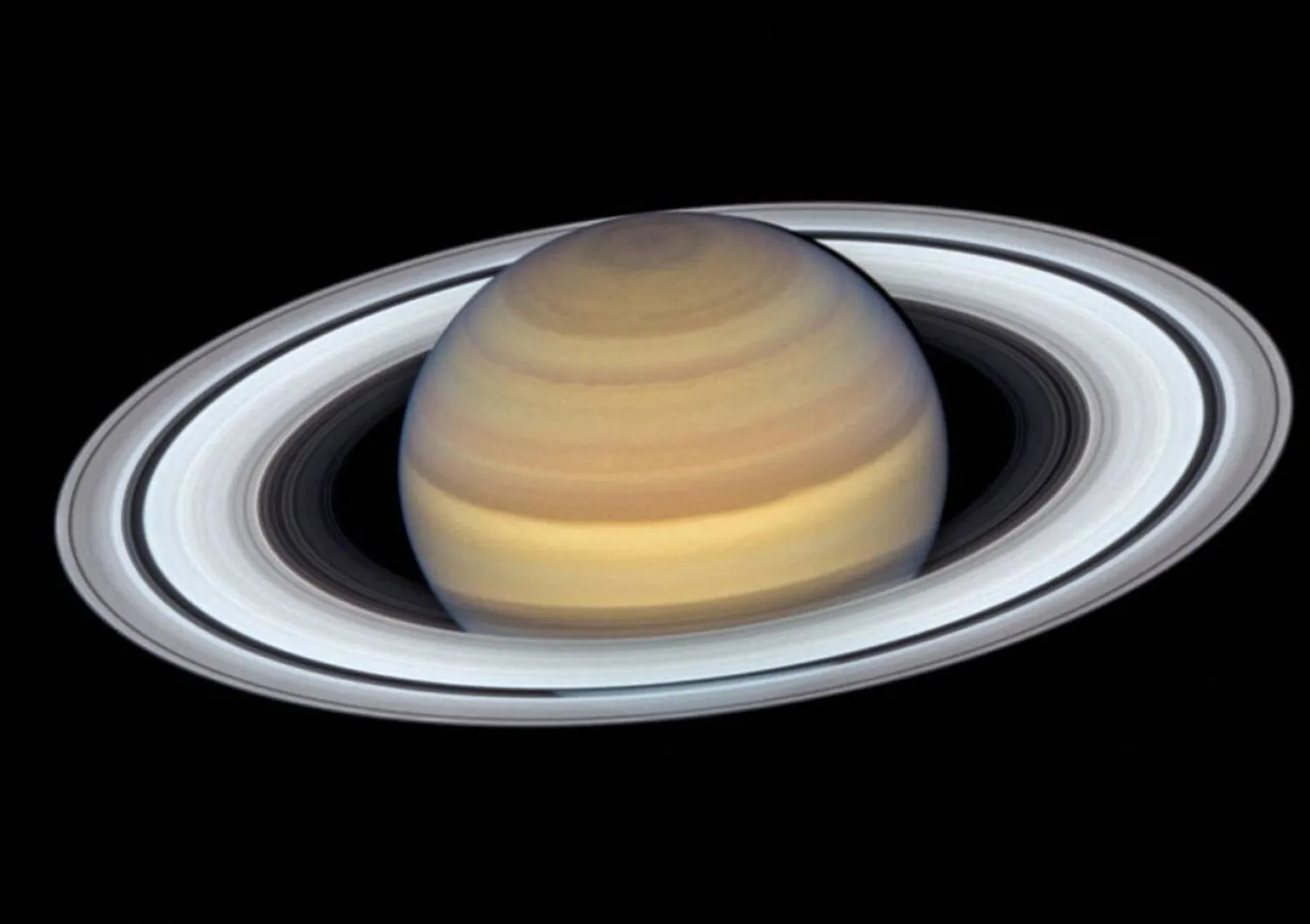 Saturn's rings are seen as viewed by NASA's Cassini spacecraft, which obtained the images that comprise this mosaic at a distance of approximately 450,000 miles (725,000 km) from Saturn on April 25, 2007. (Reuters-NASA/JPL-Caltech/Space Science)