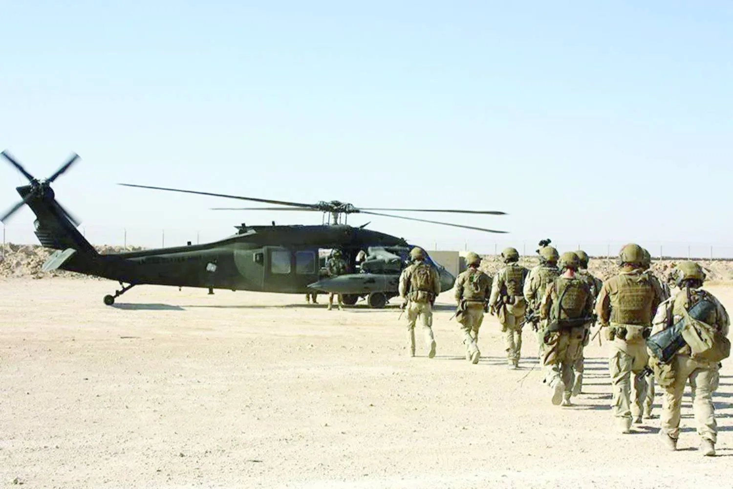 تدريب في قاعدة «عين الأسد» الجوية غرب العراق (أرشيفية -الجيش الأميركي)