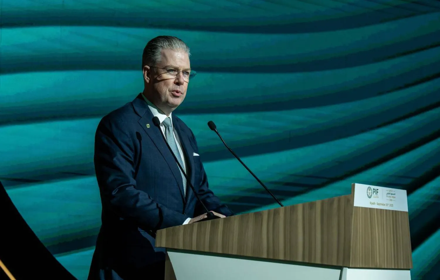 المستشار القانوني العام في صندوق الاستثمارات العامة براين جيليسبي متحدثاً (الصندوق)