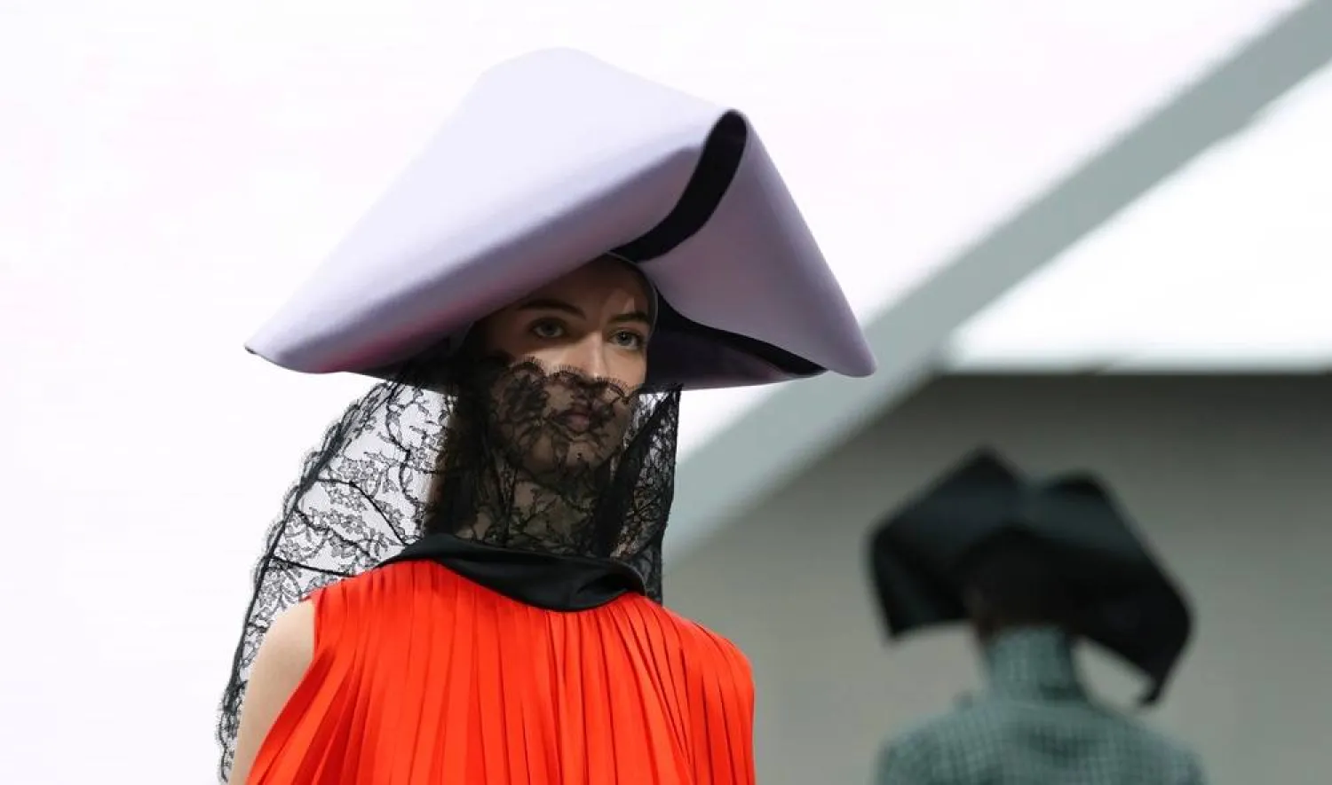  A model wears a creation as part of the Dior Spring/Summer 2026 collection presented in Paris, Wednesday, Oct. 1, 2025. (AP)
