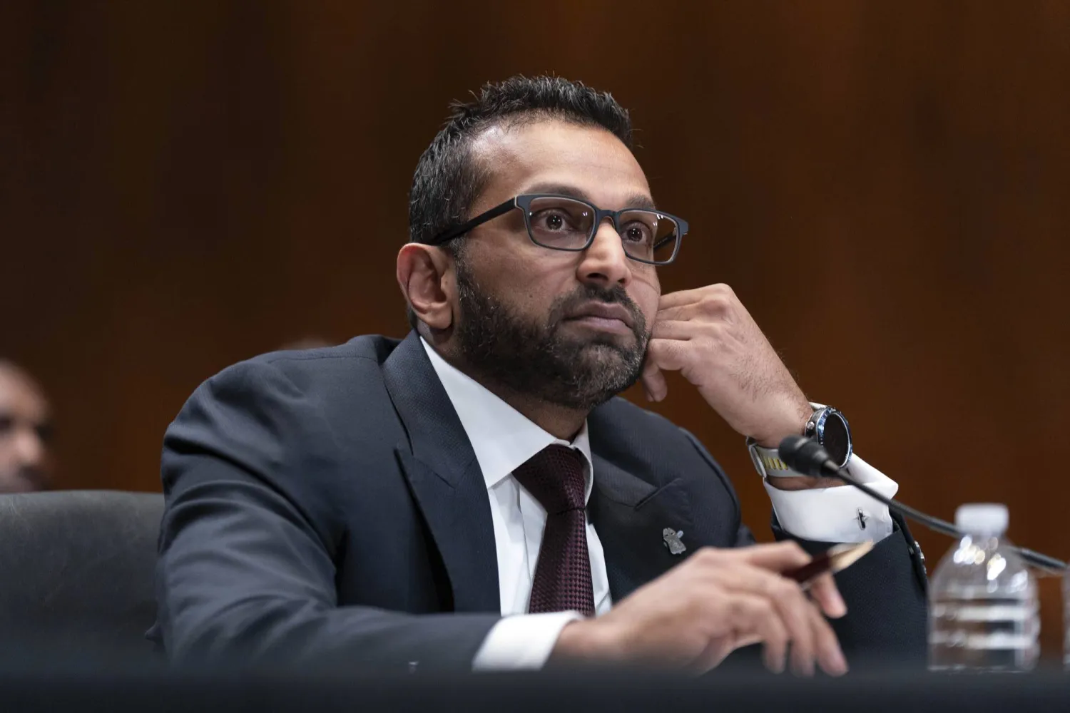 مدير «إف بي آي» كاش باتيل خلال جلسة استماع في الكونغرس في 8 مايو 2025 (أرشيفية - أ.ب)