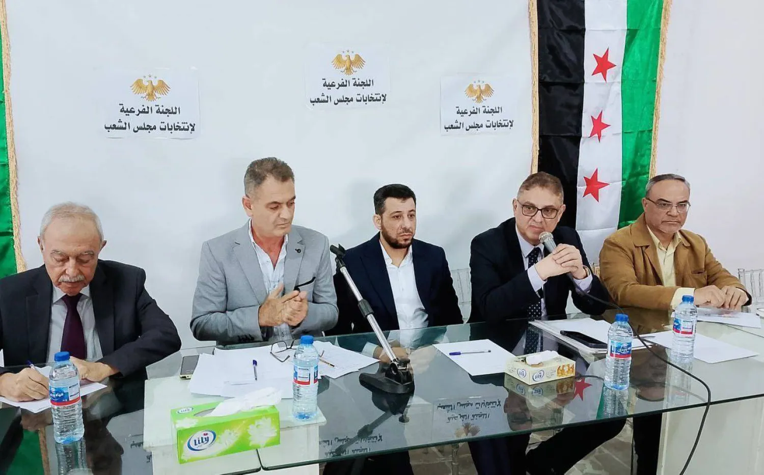 اجتماع الهيئة الانتخابية لمجلس الشعب عن منطقة صافيتا وريفها بحضور عضو اللجنة العليا للانتخابات د. بدر جاموس ومدير منطقة صافيتا د. أسعد الطويل (اللجنة العليا)