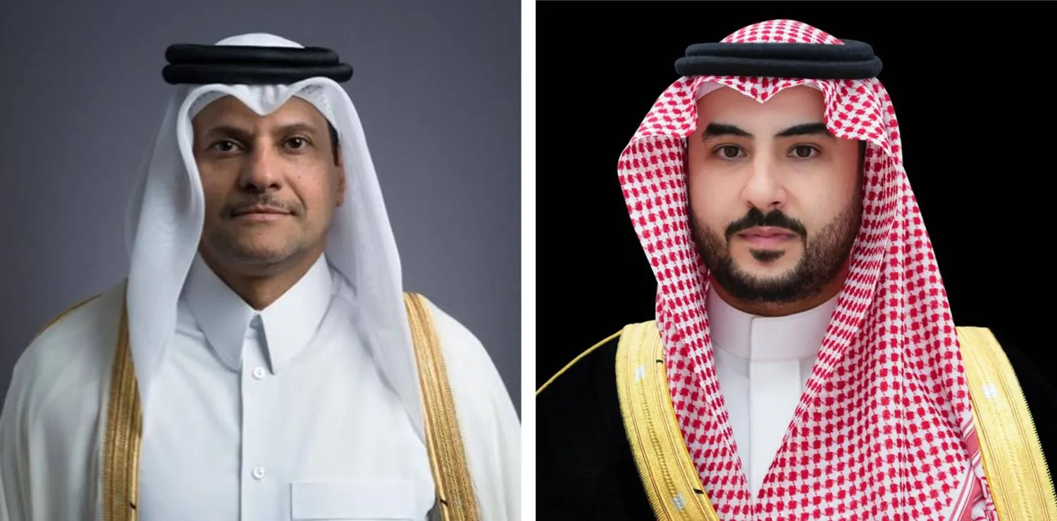 الأمير خالد بن سلمان والشيخ سعود بن عبد الرحمن (إكس)