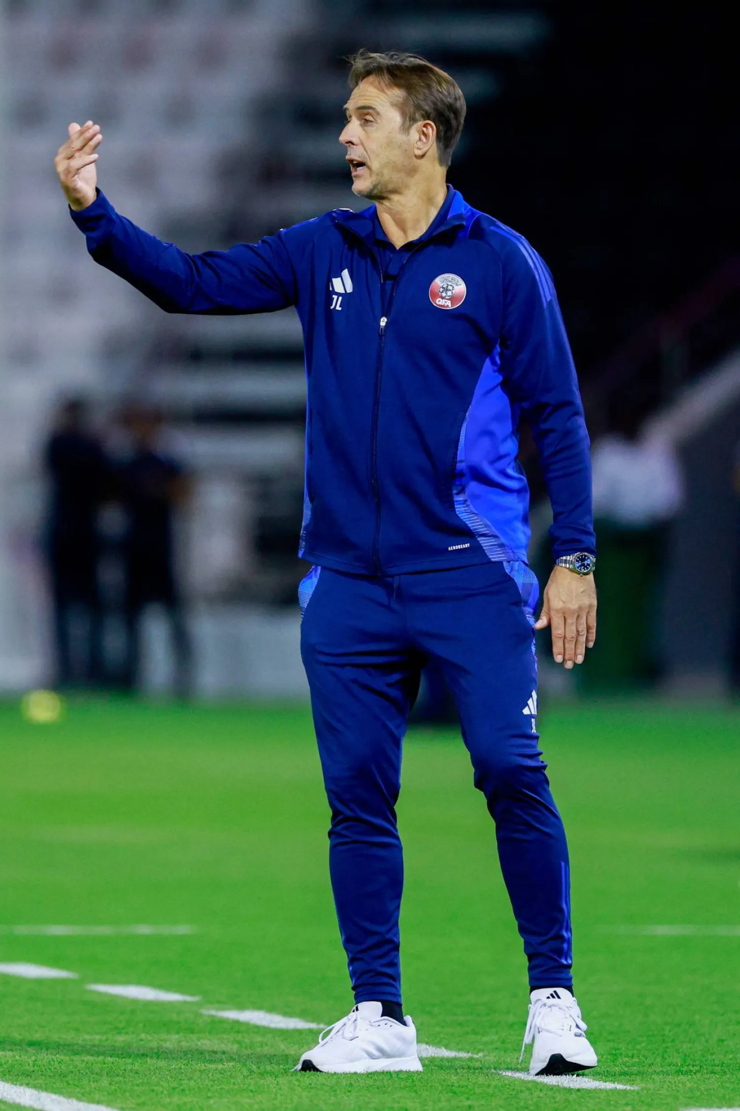 جولين لوبيتيغي مدرب منتخب قطر (أ.ف.ب)