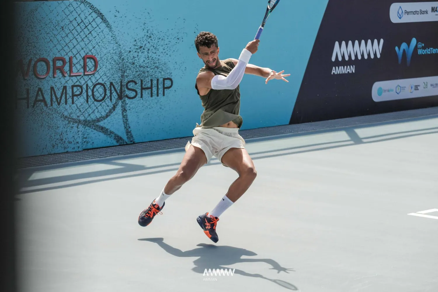 قائد المنتخب السعودي للتنس عمار الحقباني (الاتحاد السعودي للتنس)