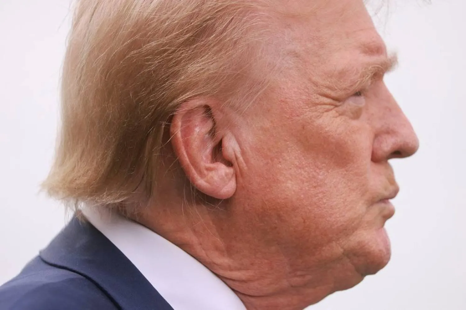 Then Republican presidential nominee and former US President Donald Trump attends a press conference at Trump National Golf Club, in Rancho Palos Verdes, US, September 13, 2024. (Reuters)