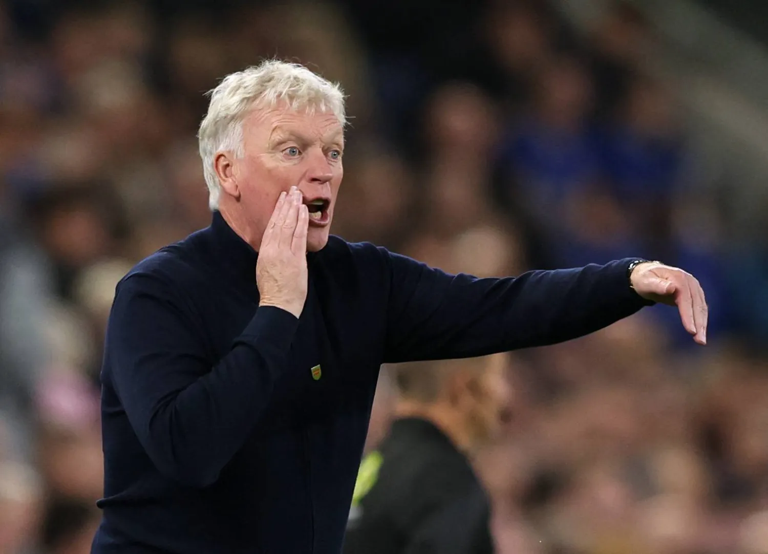 ديفيد مويز المدير الفني لفريق إيفرتون الإنجليزي (رويترز)