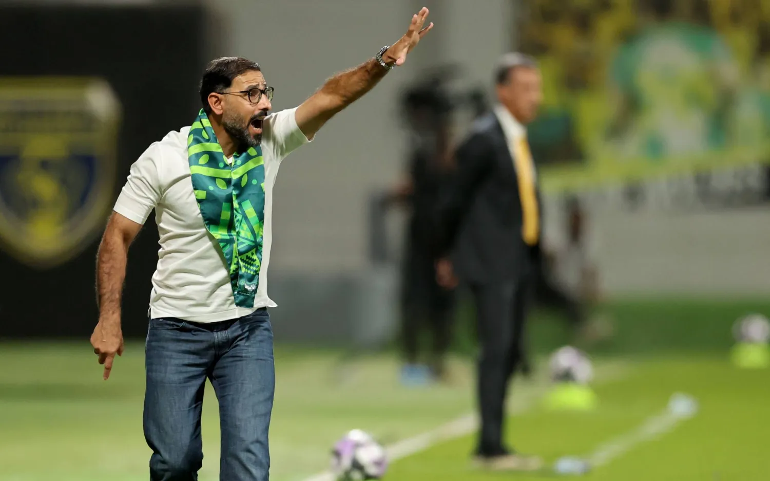 سعد الشهري مطالب بإعادة صياغة أداء الفريق (تصوير: مشعل القدير)