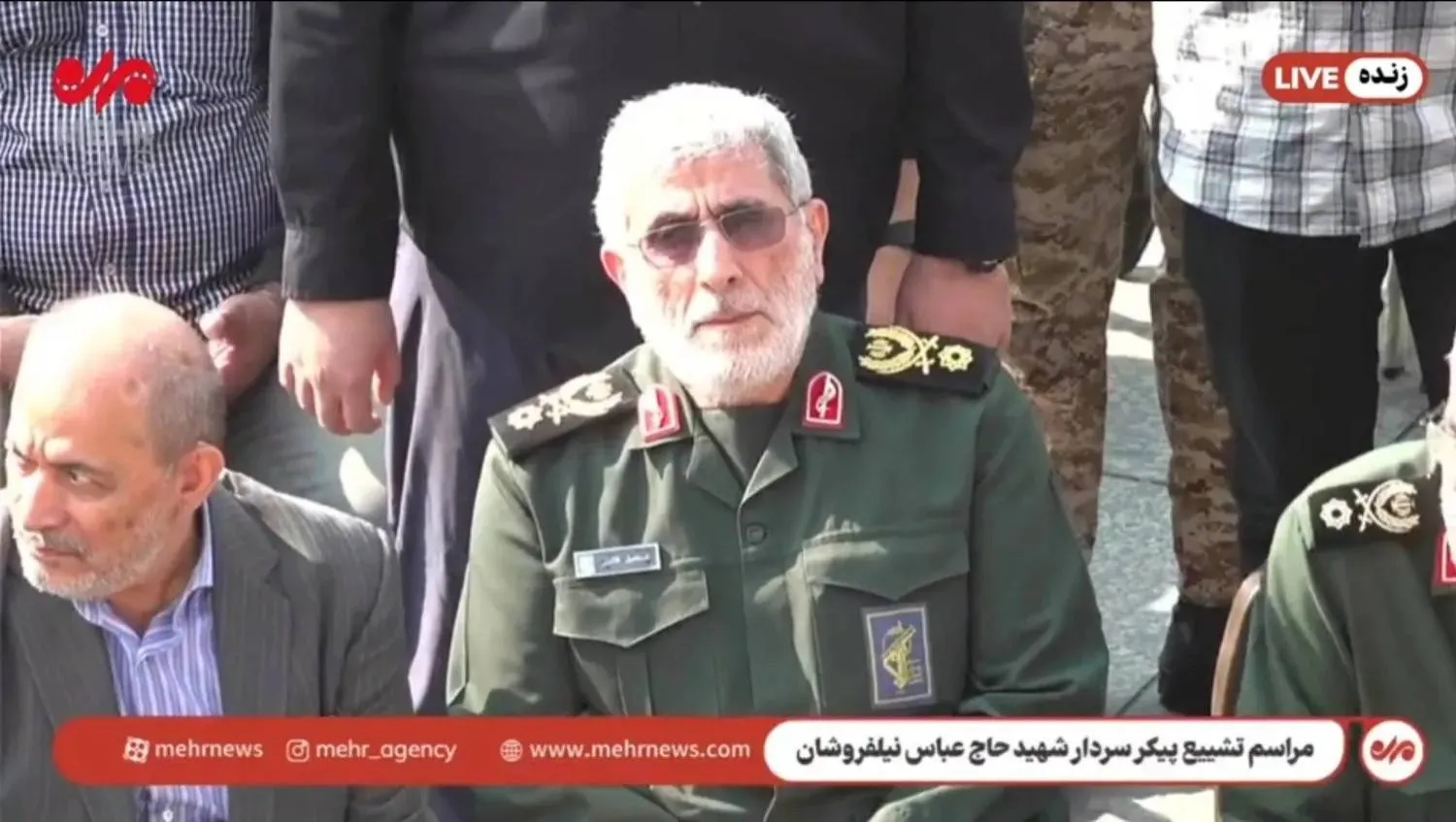 Photo handout by Iran’s Mehr News Agency shows Esmail Qaani 