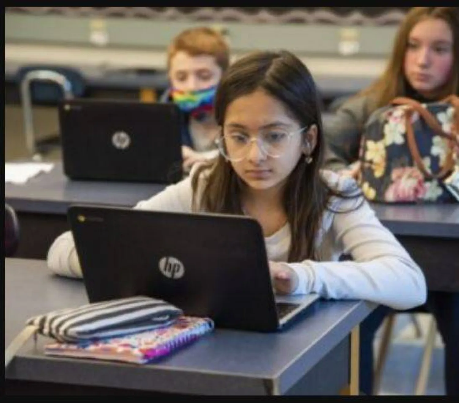 طلاب يدرسون في إحدى مدارس ولاية دالاس الأميركية