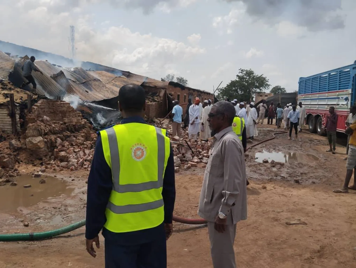 متداولة على وسائط التواصل الاجتماعي لجانب من الدمار الذي ألحقته مسيَّرات «الدعم السريع» في مدينة الأُبيّض بإقليم كردفان