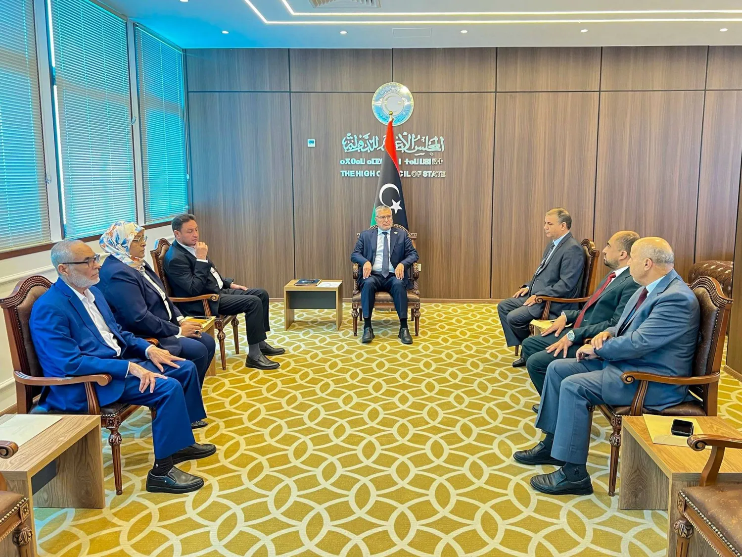 لقاء تكالة مع أعضاء لجنتي مجلس النواب و«الأعلى للدولة» (المجلس)