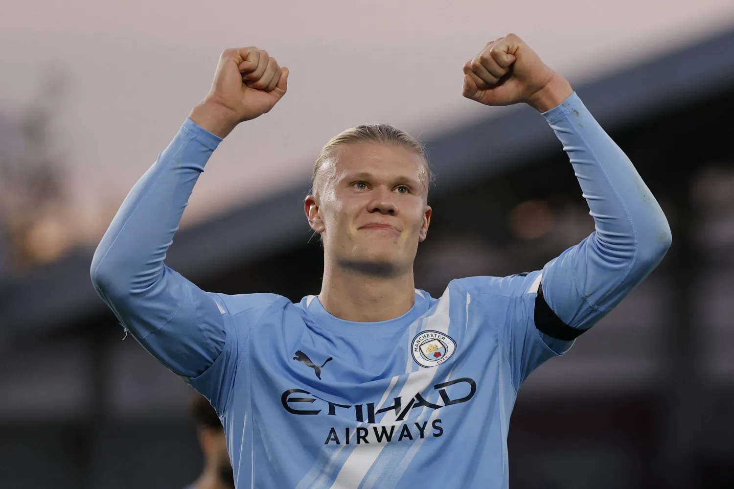 هداف مانشستر سيتي النرويجي إرلينغ هالاند (رويترز)