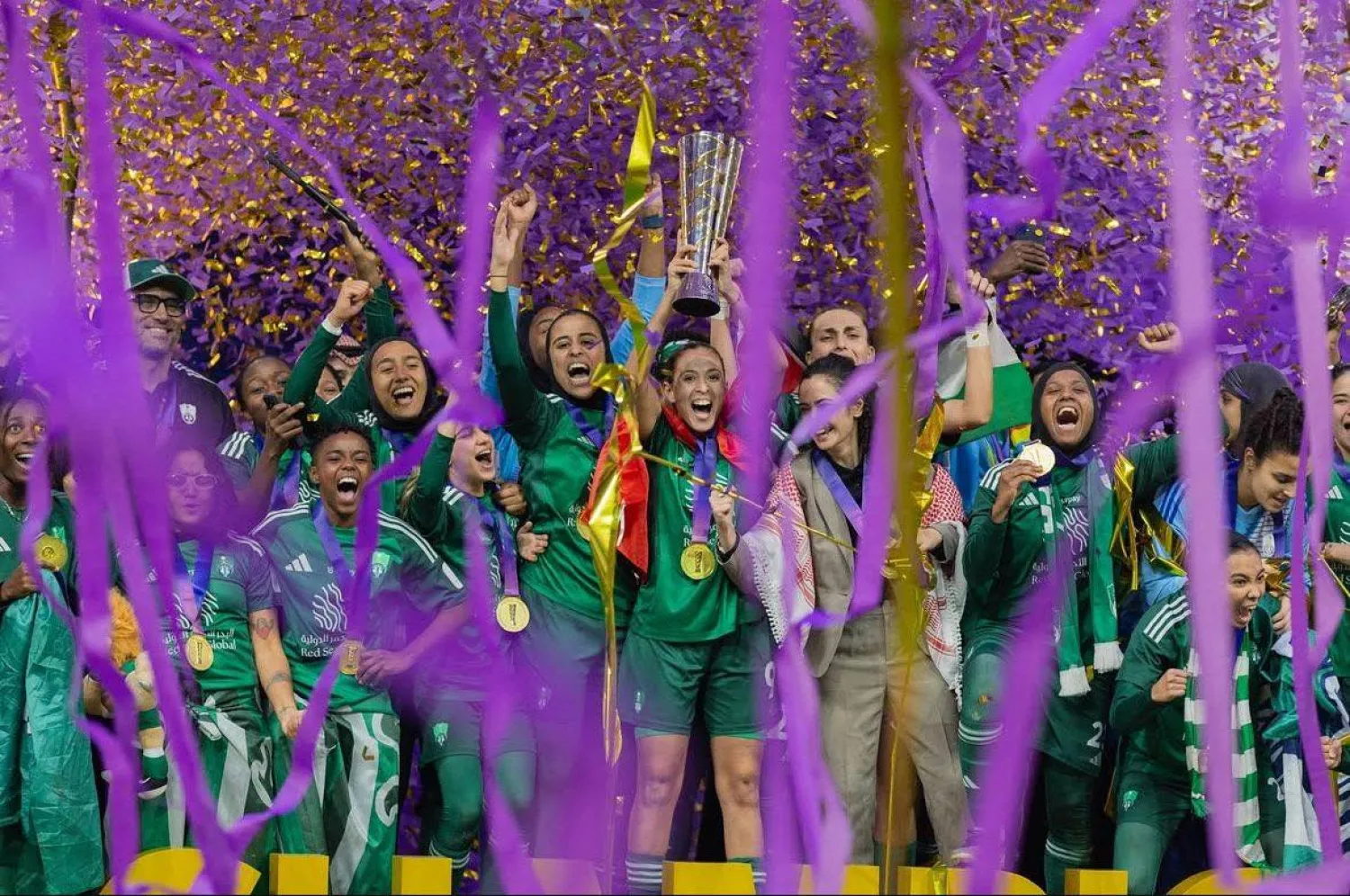 سيدات الأهلي بطلات كأس الاتحاد السعودي للسيدات يغبن عن هذه النسخة (الاتحاد السعودي)