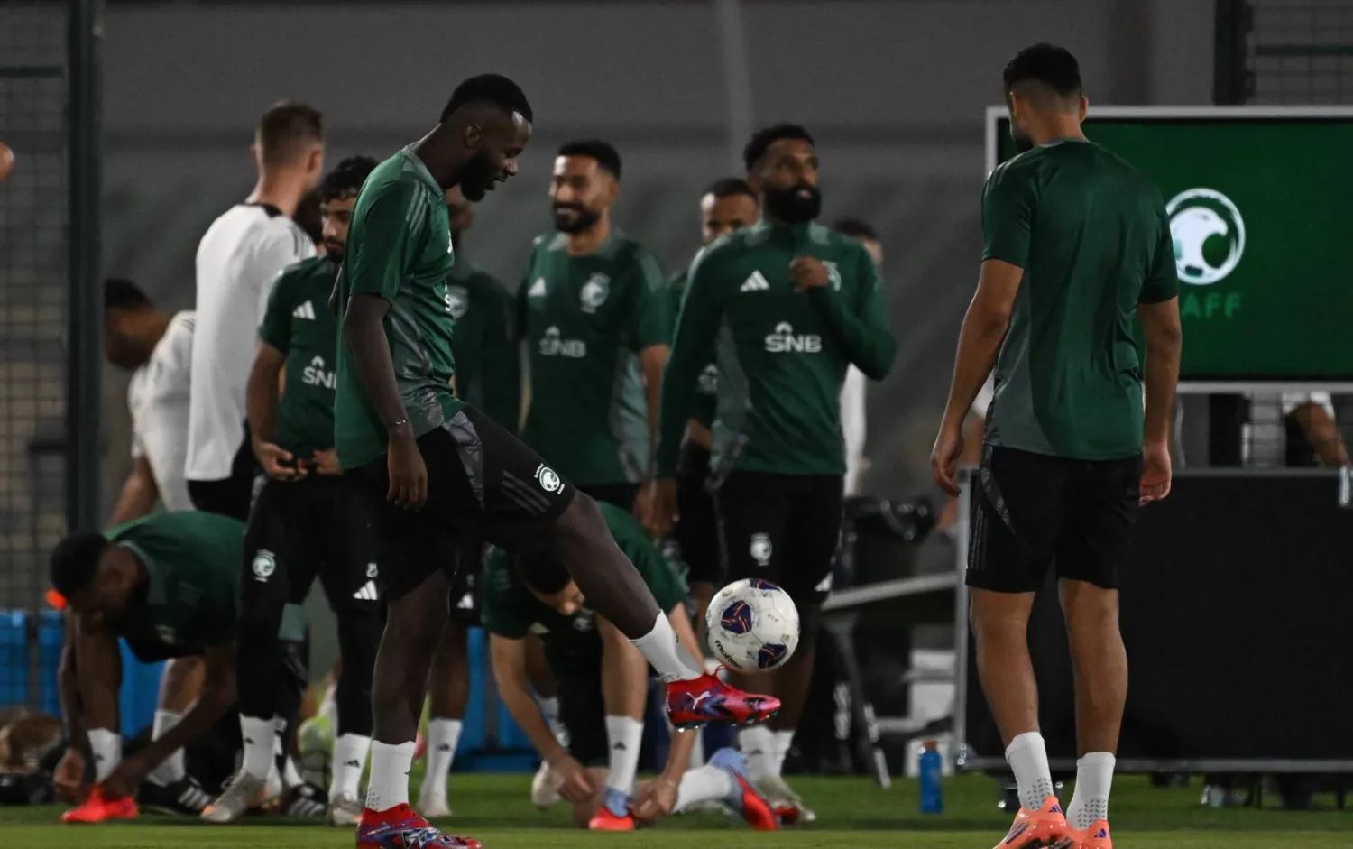 وتيرة تحضيرات الأخضر تزايدت في اليومين الماضيين (الاتحاد السعودي)