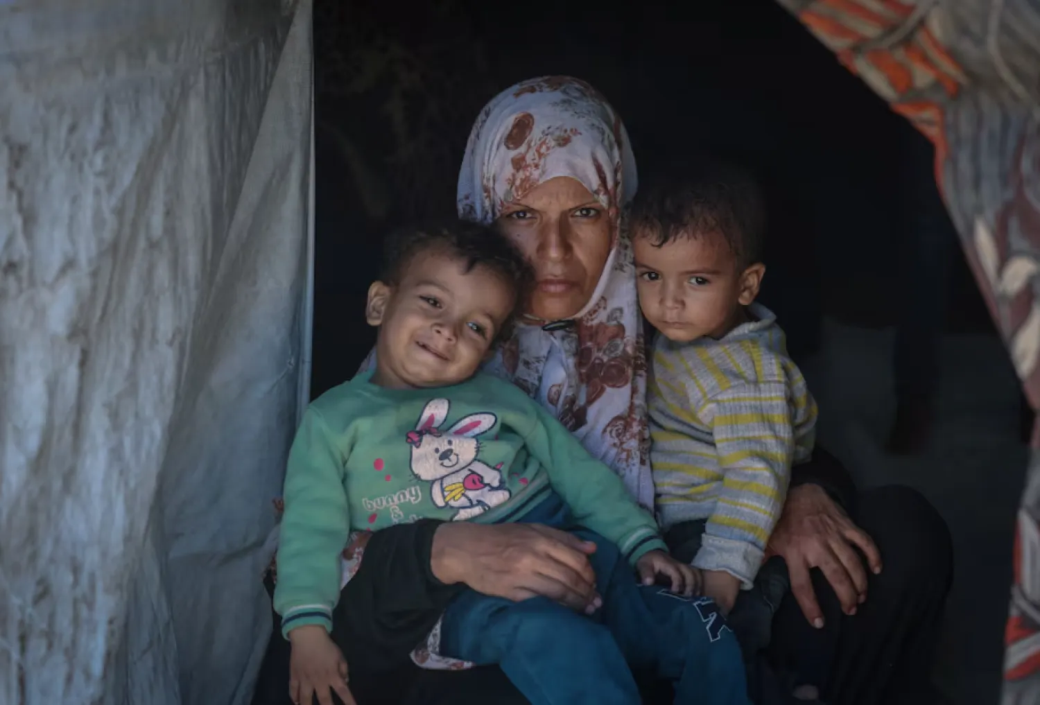 Palestinian twins Uday and Hamza Abu Odah have known nothing but war since they were born in Gaza - Reuters 